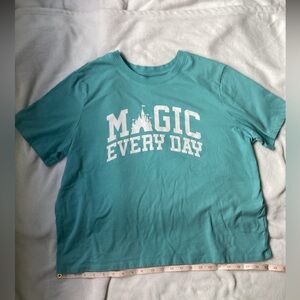 Disney Magic Every Day ladies Tee - Teal XL